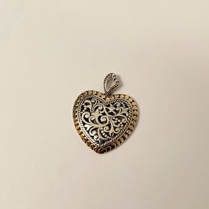 ATI 925 14k heart pendant